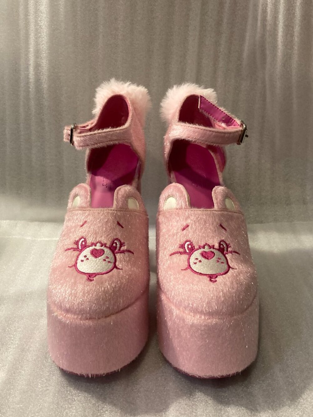 Dolls Kill x Care Bears Ball of Fluff Platform Shoes - Picture 2 of 6